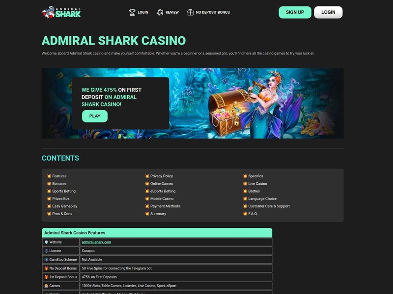 Introduction to admiralshark
