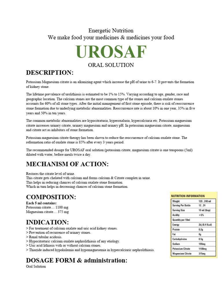 Prețul Urosaf: Merită investiția? - prezentare generală